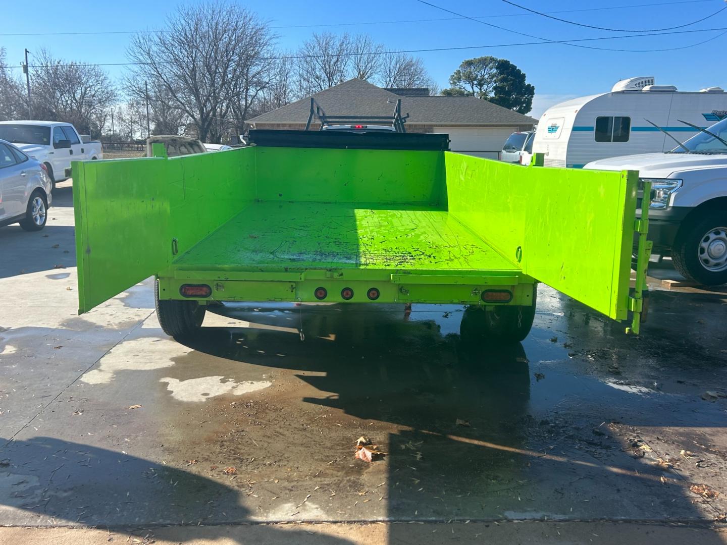 2023 GREEN /BLACK EAST TEXAS TRAILER DUMPBED DUMP (58SBD1229PE) , located at 17760 Hwy 62, Morris, OK, 74445, 35.609104, -95.877060 - Photo#2